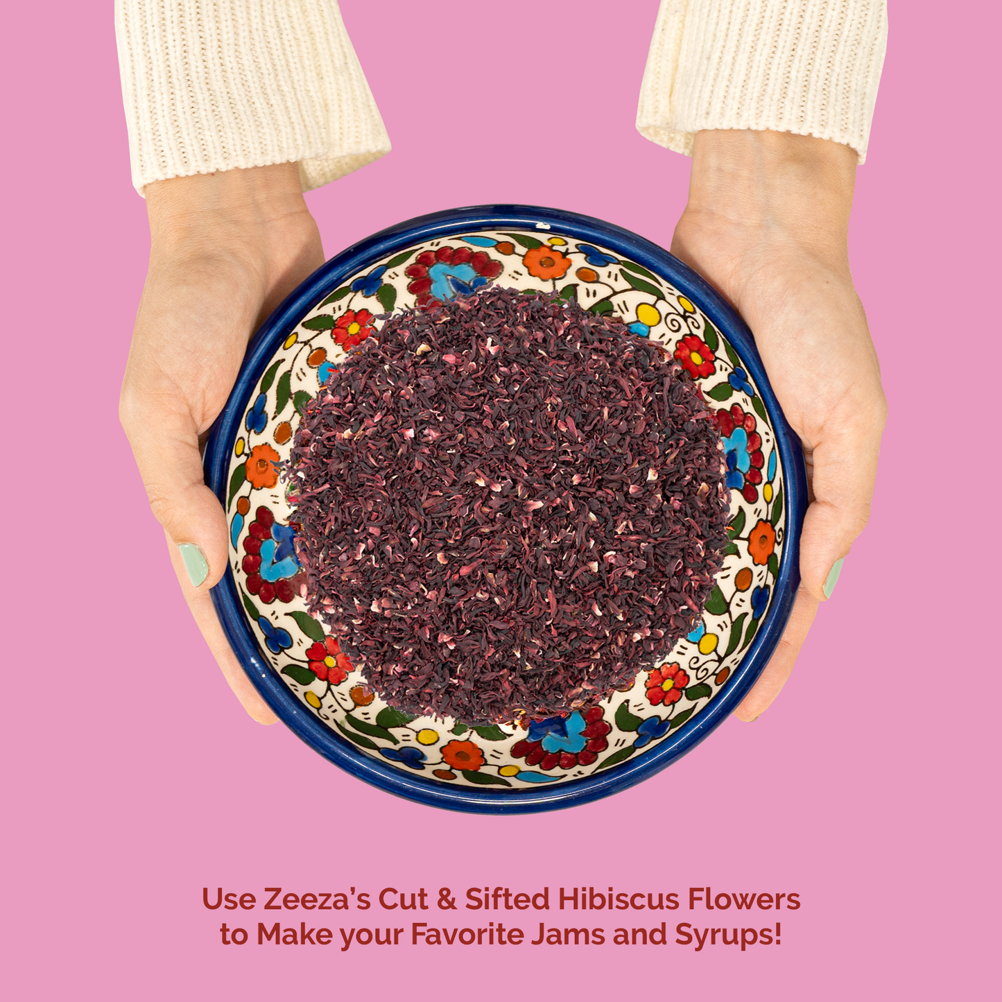Cut & Sifted Organic Hibiscus Flowers from Egypt