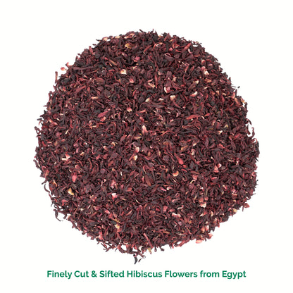 Cut & Sifted Organic Hibiscus Flowers from Egypt